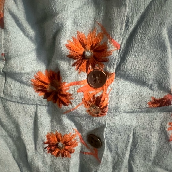 Urban Outfitters Mallory Floral Button-Through Mini Dress - Picture 9 of 9